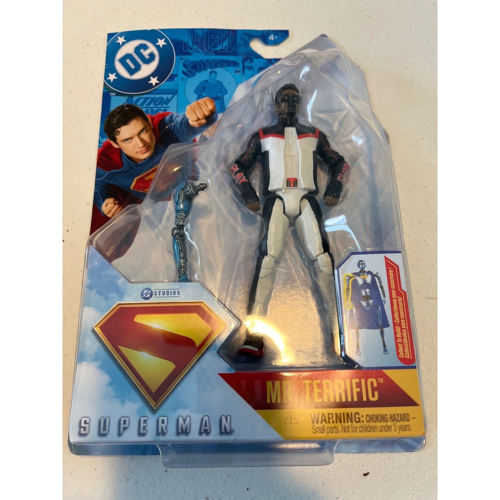 DC Studios Superman Mr. Terrific Action Figure Spin Master Collect to Build NEW